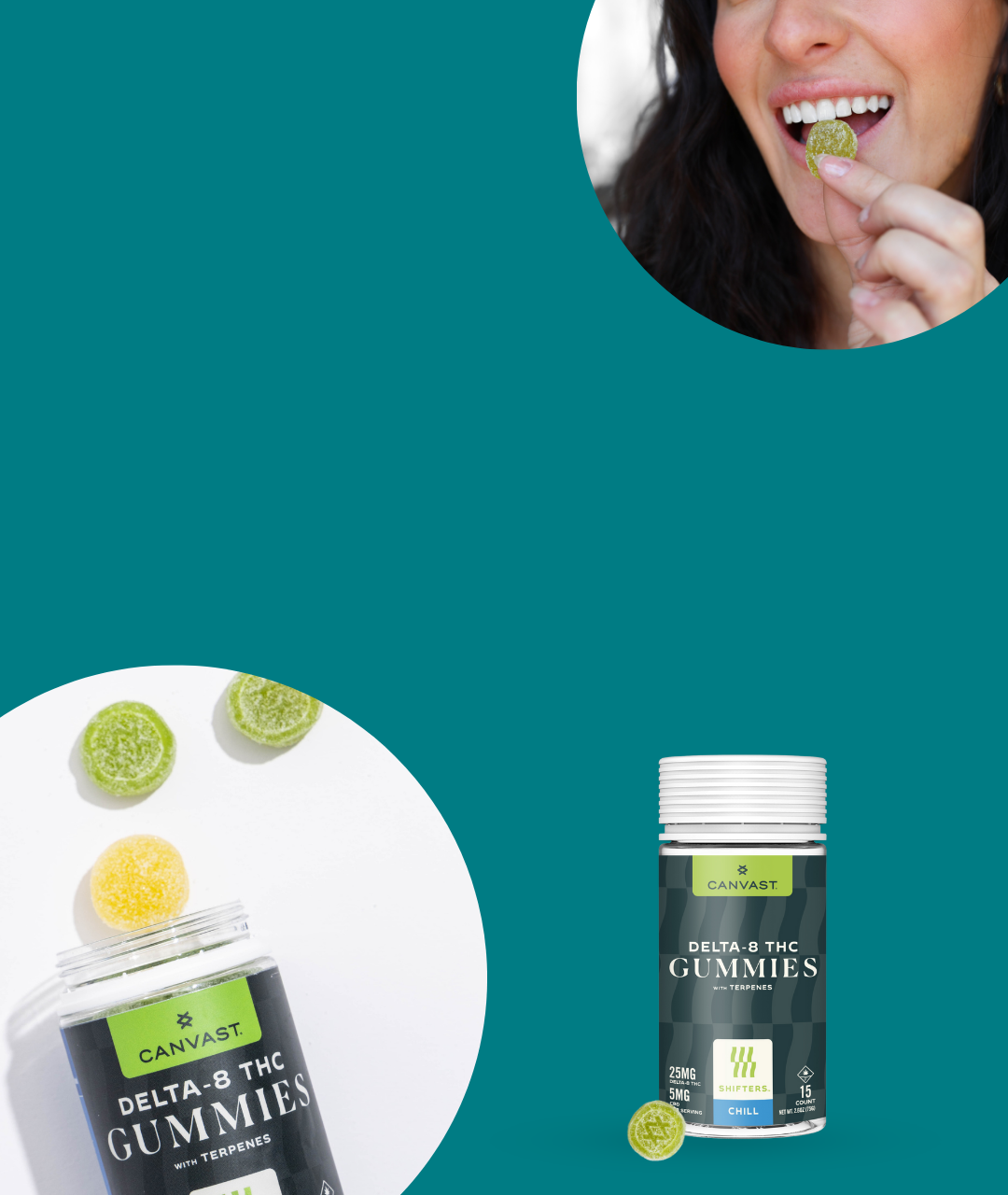 Canvast Delta-8 THC Vegan and Organic Gummies + Terpenes