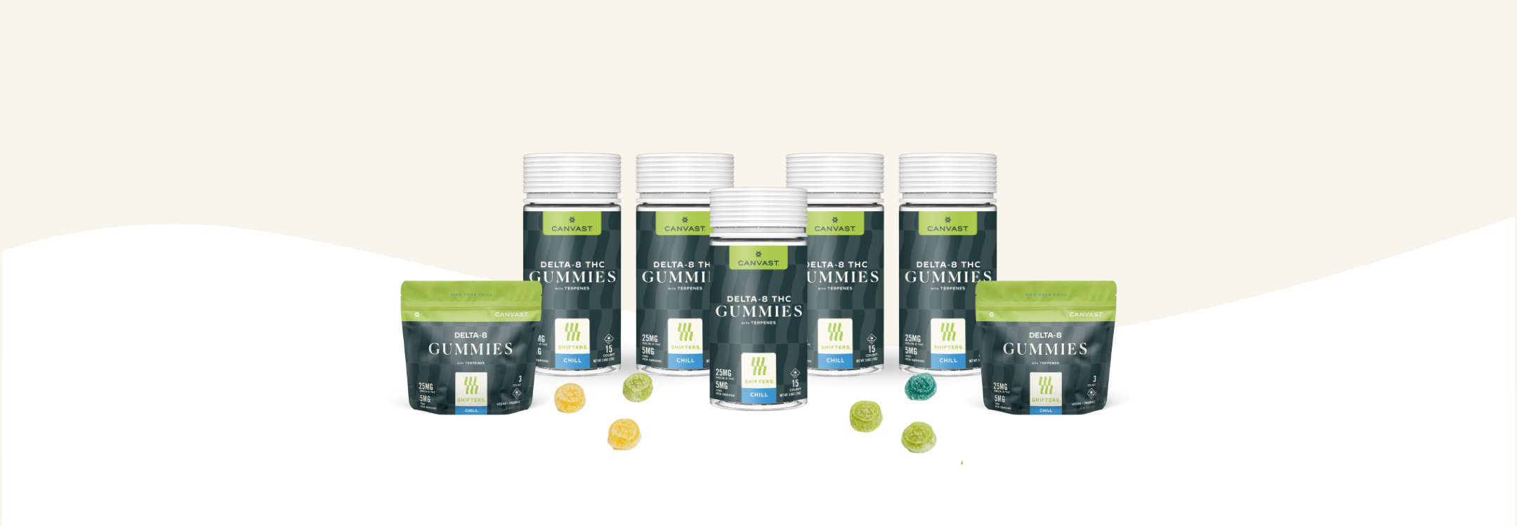 Canvast Delta-8 THC Vegan and Organic Gummies + Terpenes
