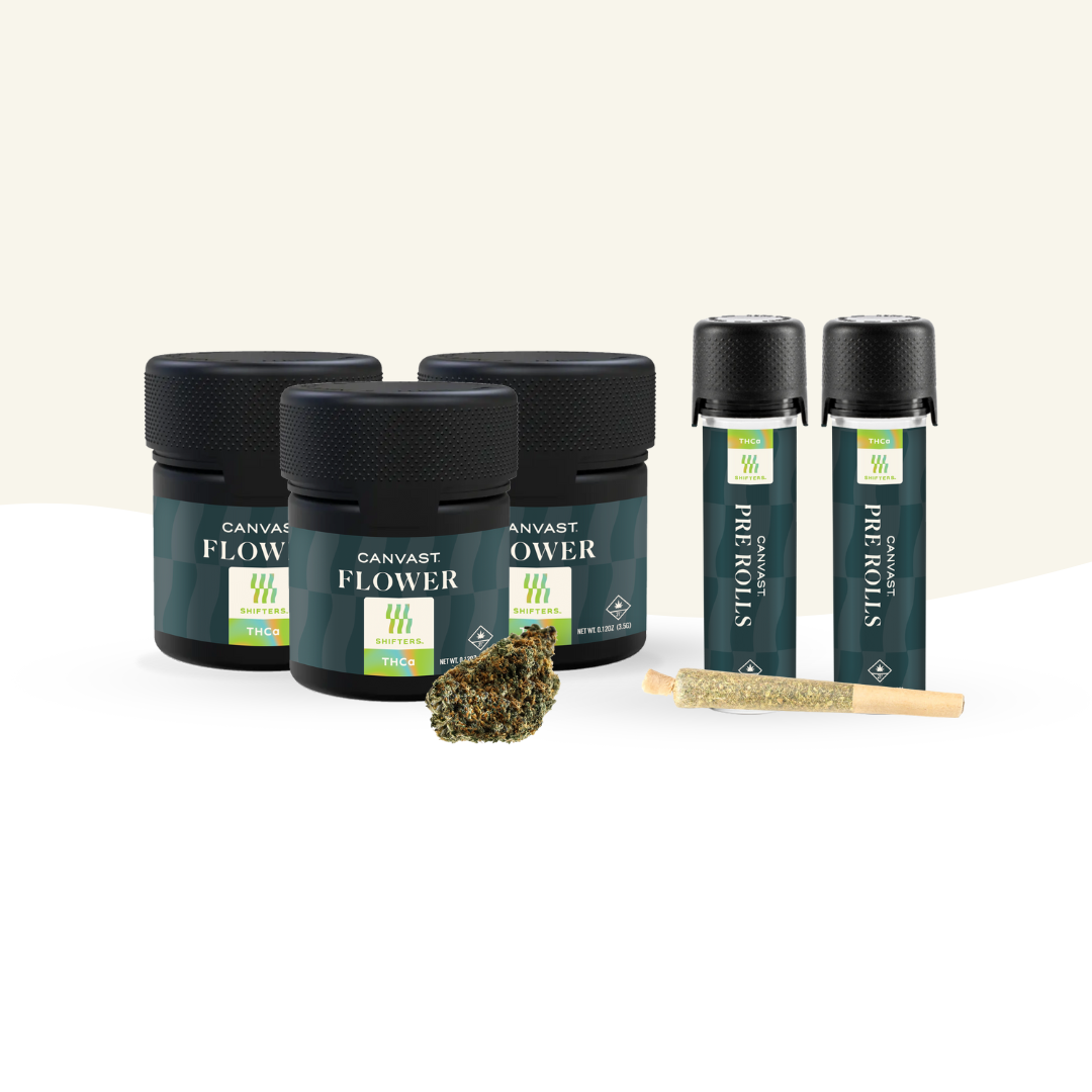 Shifters THCa Premium Organically Grown Hemp Flower 3.5g Jars and Pre Rolls, 2 rolls to a tube