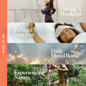 Ways to use Canvast Lifters Energy Hard Candies with Chaga Mushrooms, CBG, CBD and Terpenes. Take during a workout, to start your day, for a daily mood boost and for experiencing nature.