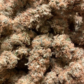 Premium CBD organically grown hemp flower, Cultivar name: Mango Post with 18% total cannabinoids